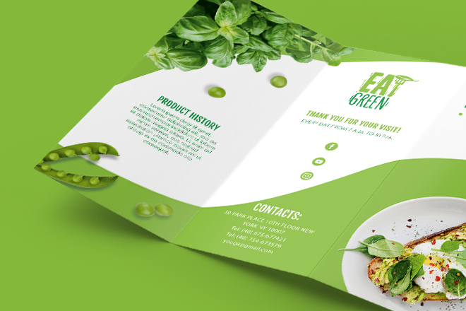 food brochure design templates free download