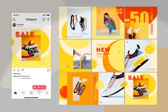 Instagram Store Posts Template in PSD