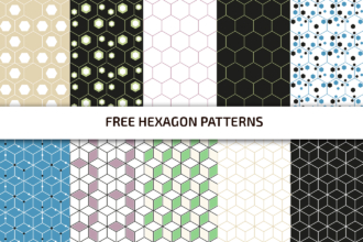 Free Hexagon Pattern Set Template in PSD + AI, EPS Free Hexagon Pattern Set Template in PSD + AI, EPS