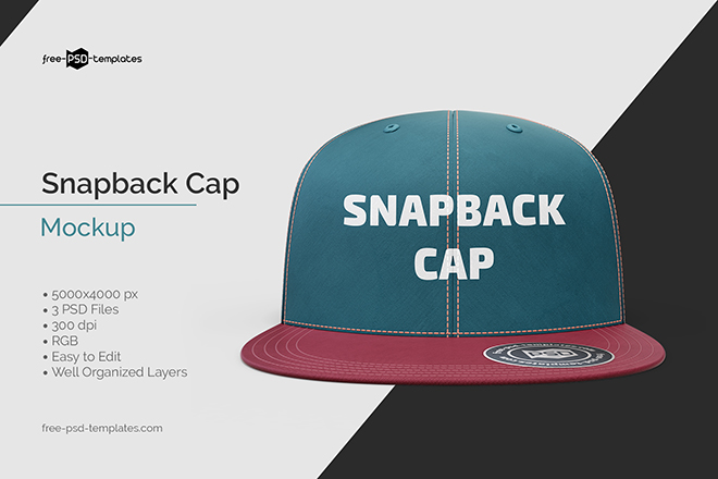 Download Snapback Cap Mockup Free Psd Templates