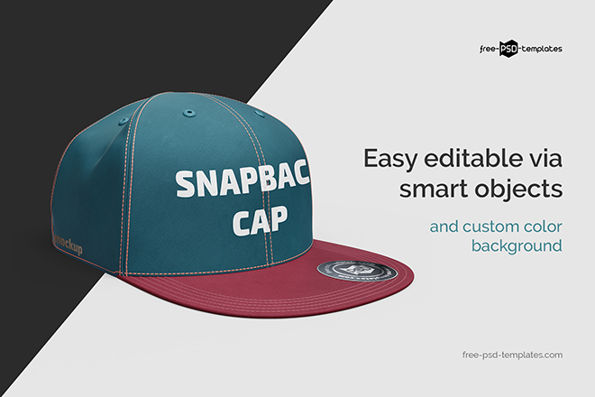 Download Snapback Cap Mockup Free Psd Templates