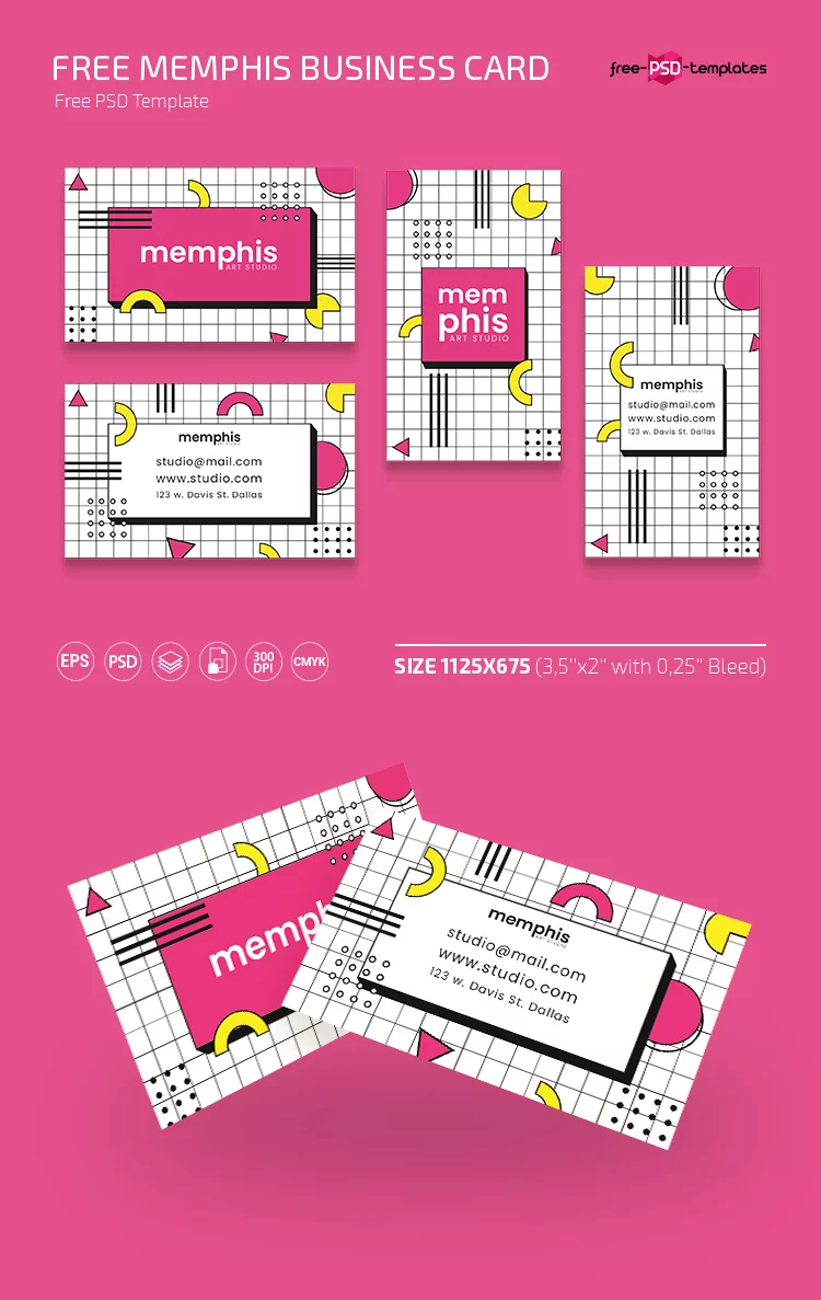 Free Business Card Templates in PSD + Vector (.ai+.eps)