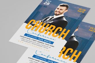 Free Church Flyer Template in PSD
