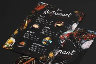 Free Restaurant Menu Templates in PSD + Vector (.ai+.eps)