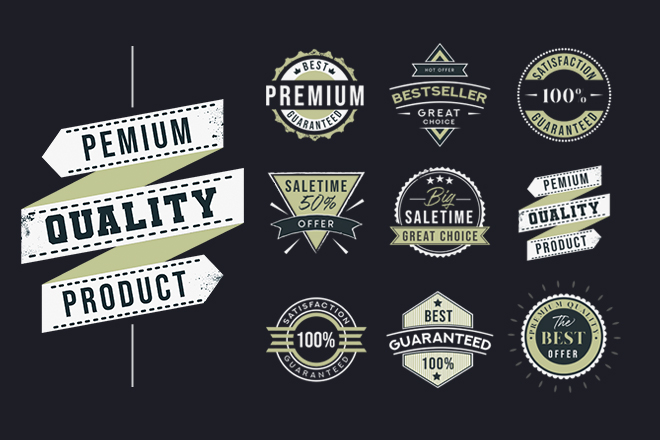 Customizable stamp logo template Vectors & Illustrations for Free