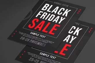 Free Black Friday Sale Flyer Template in PSD + Vector (.ai+.eps)