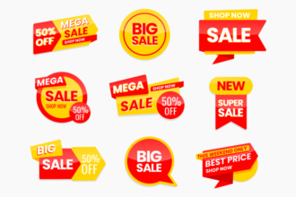 Free Sale Stickers in PSD + EPS Free Sale Stickers in PSD + EPS