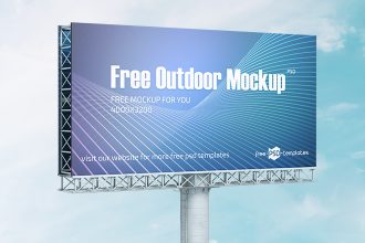 Free Outdoor Mockup in PSD