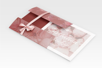 Free PSD Invitation Mockup Template Free PSD Invitation Mockup Template
