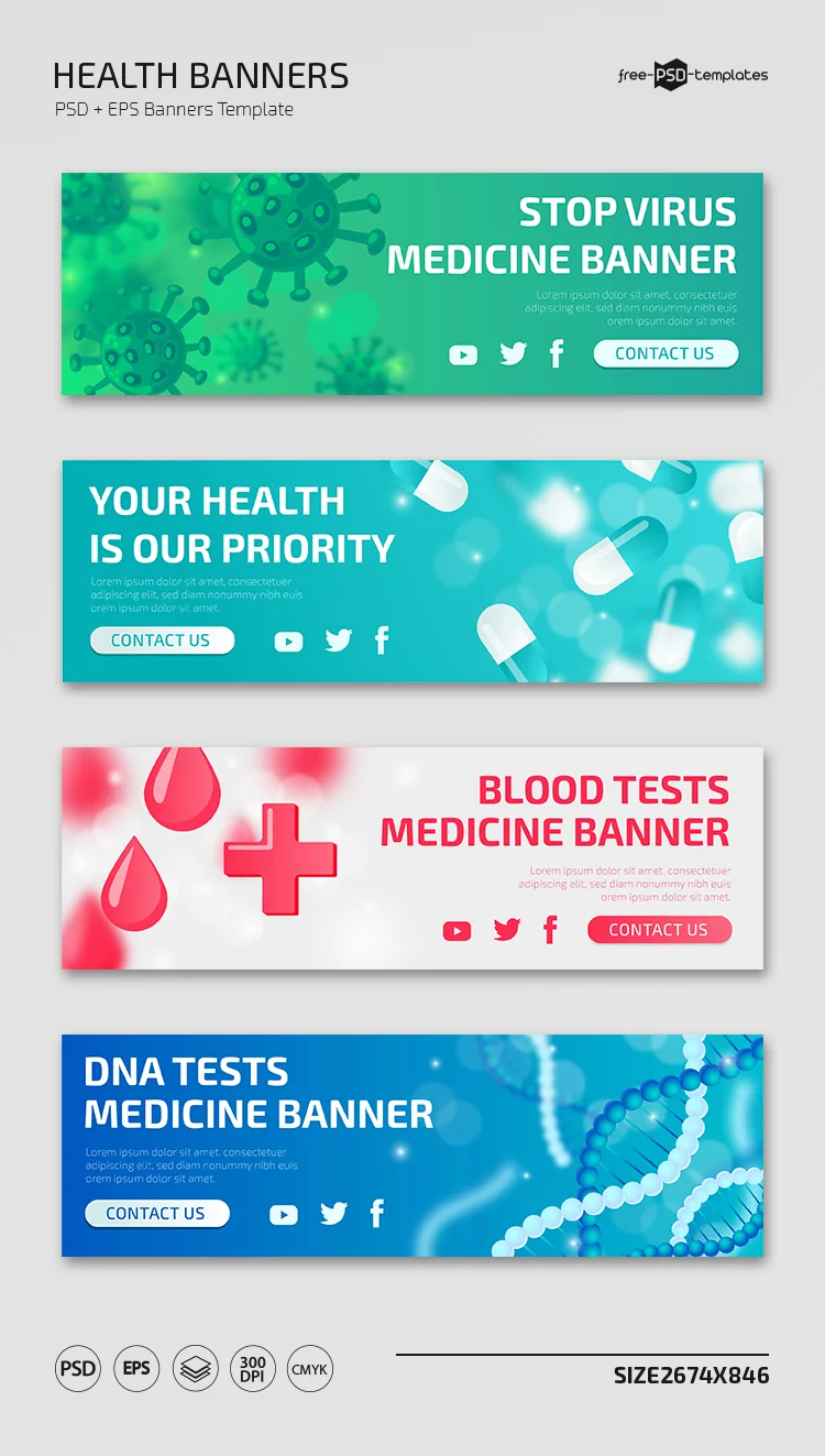 medical banner vertical