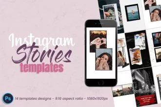 Free Instagram Stories Templates in PSD