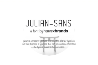 Free Julian-Sans Font Free Julian-Sans Font