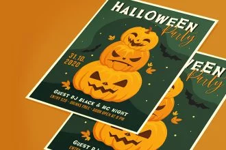 Free Halloween Flyer Template in PSD + Vector (.ai+.eps)