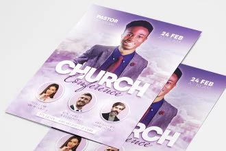 Free Church Flyer Templates in PSD + Vector (.ai+.eps)