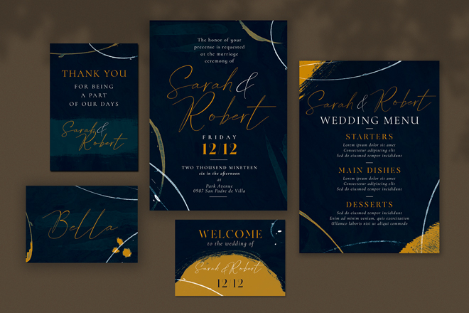 Free Wedding Invitation Template in PSD – Free PSD Templates