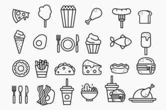 Free Food Icons Templates in EPS + PSD