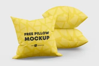 Free Pillow Mockups in PSD