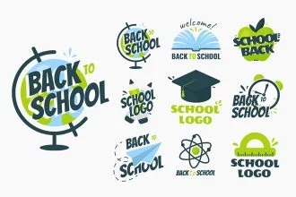 Free School Logos Templates in EPS + PSD