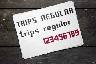 Free Trips Modular Font