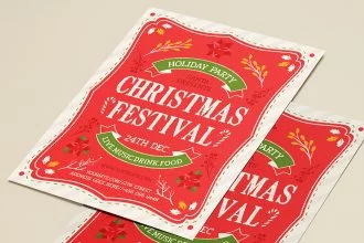 Free Christmas Festival Flyer Templates in PSD + Vector (.ai+.eps)