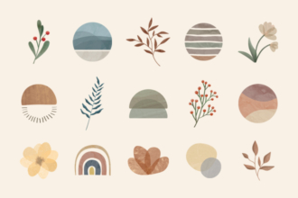 Free watercolor stories Highlights Template in PSD Free watercolor stories Highlights Template in PSD