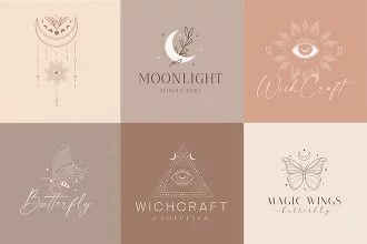 Free Magic Logo Set Template in PSD + Vector (.ai+.eps)