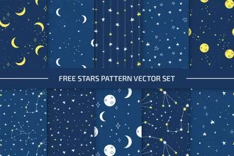 Free Stars Pattern Set in EPS + PSD