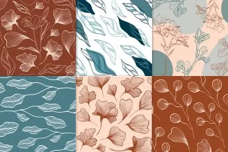 Free Floral BG Template in Vector (.ai+.eps)