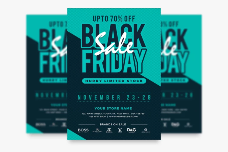 Free Black Friday Sale Flyer in PSD