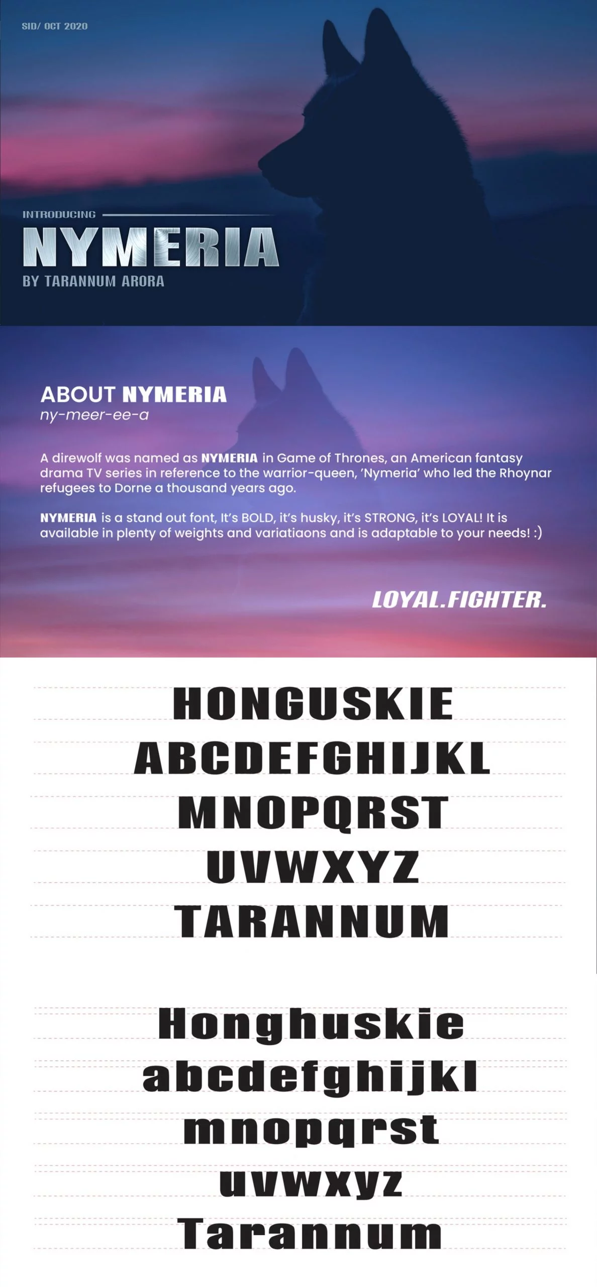 Free Nymeria Font