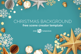 Free Christmas Background Scene Creator Template Free Christmas Background Scene Creator Template