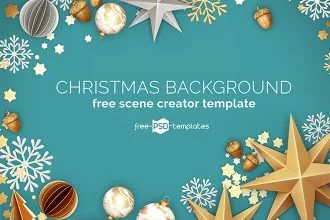 Free Christmas Background Scene Creator Template