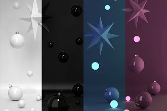 FREE CHRISTMAS BACKGROUND 3D RENDERS