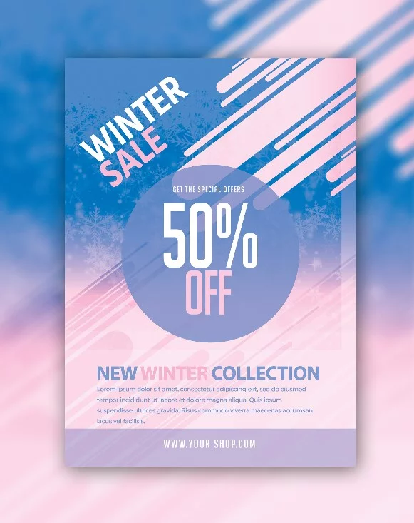 Free Winter Sale Flyer Template