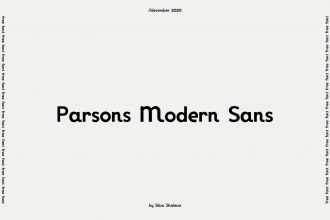 Free Parsons Modern Sans Font