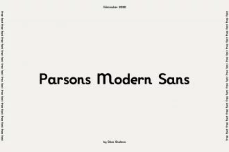 Free Parsons Modern Sans Font