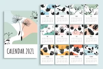 Free Calendar 2021 Templates in PSD + Vector (.ai+.eps)