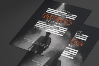 Free Music Flyer Template in PSD + Vector (.ai, .eps) Free Music Flyer Template in PSD + Vector (.ai, .eps)