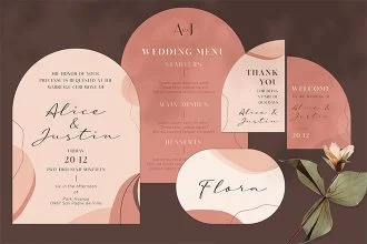 Free Wedding Invitation Template in PSD + Vector (.ai, .eps)