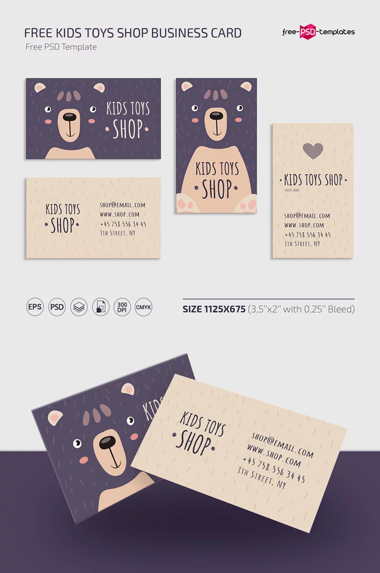 FREE kraft paper business card template