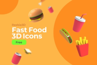 Free Fast Food 3D Icons Free Fast Food 3D Icons