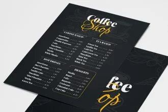 Free Coffee Shop Menu Templates in PSD + Vector (.ai+.eps)