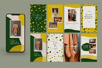 Free Brand Stories Template in PSD