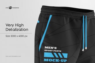 Download Men's Sport Pants Mockup | Free PSD Templates