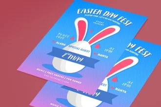 Free Easter Day Flyer Template in PSD + Vector (.ai, .eps)