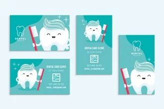 Free Dental Clinic Business Card Templates in PSD + Vector (.ai+.eps)