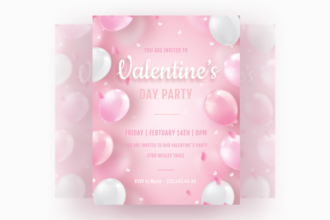 Free Valentine’s Day Invitation Templates in PSD + Vector (.ai+.eps)