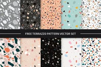 Free Terrazzo Pattern Set in EPS + PSD