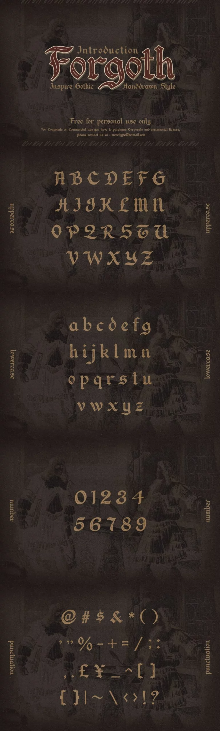 Free Forgoth Typeface