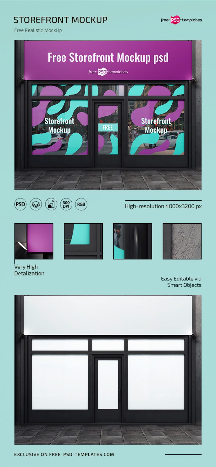 Download Free storefront mockup psd | Free PSD Templates